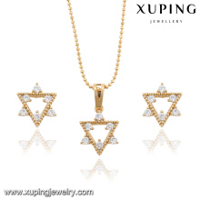 63876 Xuping fashion beautiful Italian gold plated jewelry sets